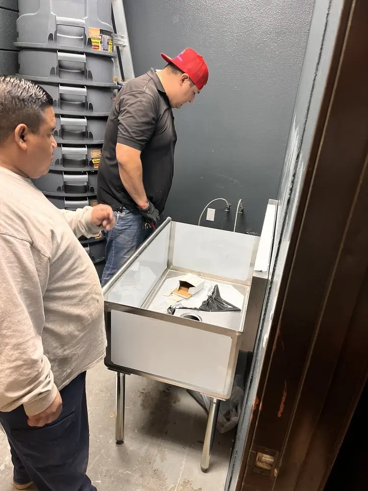 Commercial plumbing and sink installation in Selma